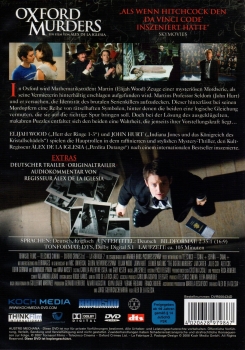 Oxford Murders - (Vermietrecht) - Einzel-DVD - Neu & OVP